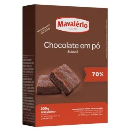 Chocolate Em Pó 70% 200g Mavalério