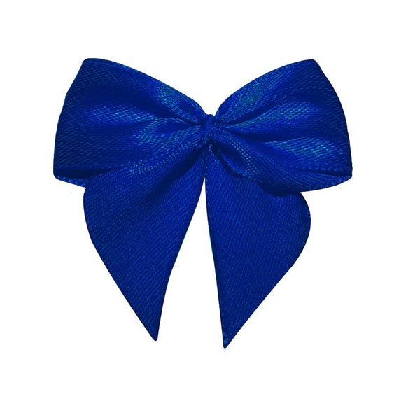 Laço Pronto De Cetim Grande azul Royal (Nº9) C/6 - Mega Laços