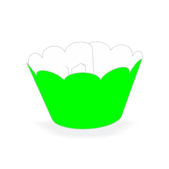 Saia para cupcake grande C/12 NC TOYS - Verde Neon
