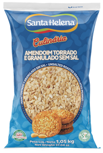 Amendoíssimo Amendoim Torrado e Granulado S/Sal 1,05Kg - Santa Helena
