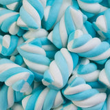 Marshmallow Fini Torção Azul sabor Groselha e Nata 250g