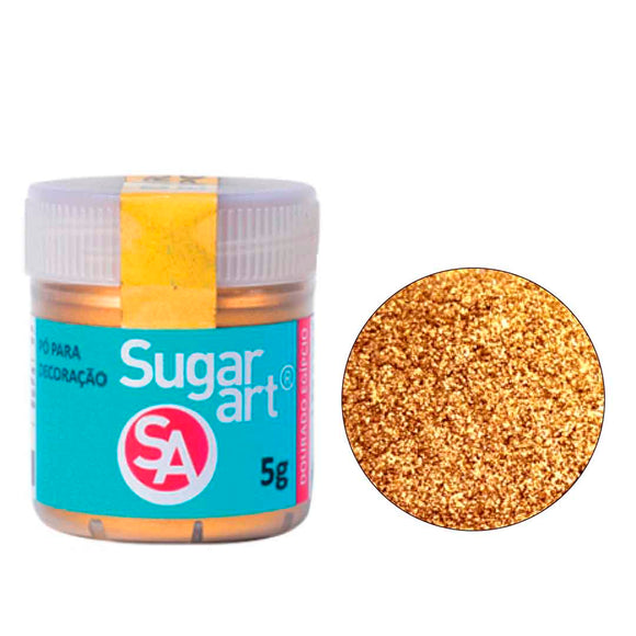 Pó Para Decoração Dourado verdadeiro - SugrArt