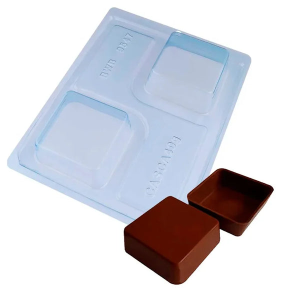 Forma De Silicone Chocolate De Colher Quadrado (Cód:9547) - BWB