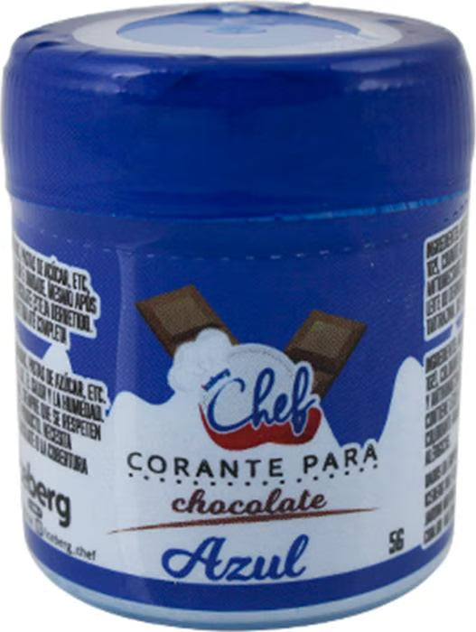 Corante Em Pó Lipossolúvel P/ Chocolate Iceberg 5g - Azul