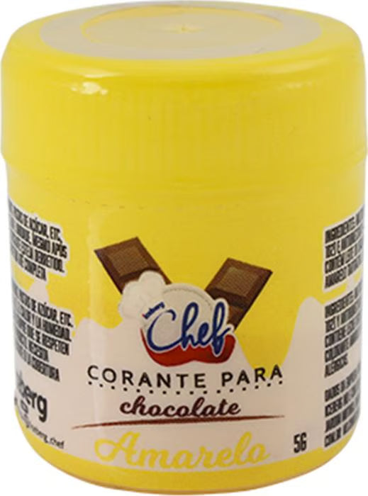 Corante Em Pó Lipossolúvel P/ Chocolate Iceberg 5g - Amarelo