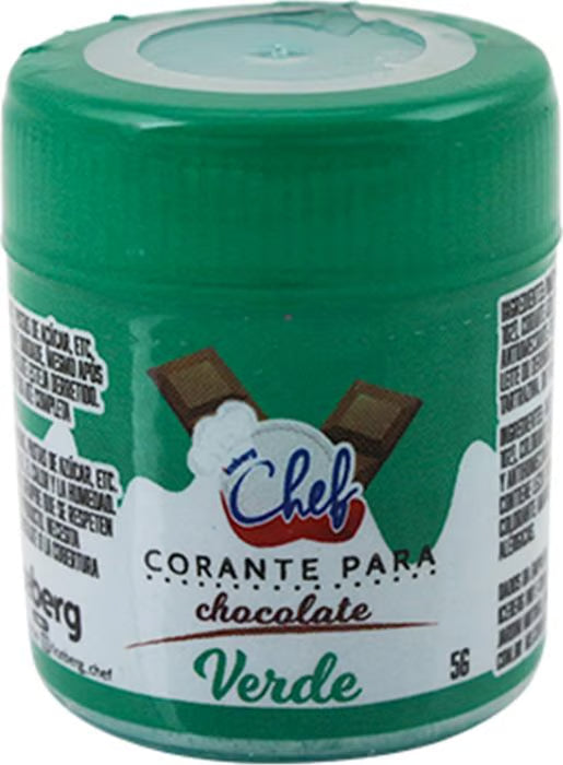 Corante Em Pó Lipossolúvel P/ Chocolate Iceberg 5g - verde