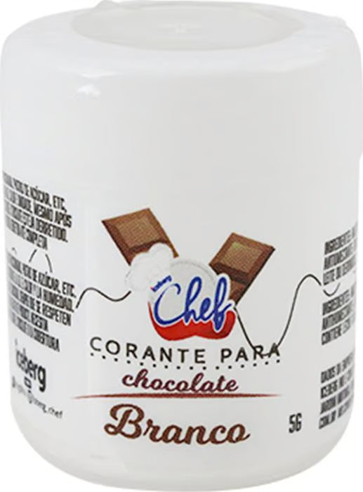 Corante Em Pó Lipossolúvel P/ Chocolate Iceberg 5g - Branco