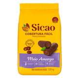 COBERTURA FÁCIL EM GOTAS MEIO AMARGO 1,01kg - sicao