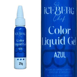 Corante Liquid Gel Color Azul 25g - Iceberg