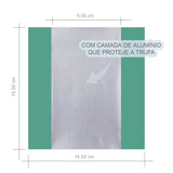 Embalagem P/ Trufas e Bombons Verde Bandeira Liso 14,5x15,5 cm C/100 Unidades Cromus