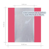 Embalagem P/ Trufas e Bombons Vermelho Liso 14,5x15,5 cm C/100 Unidades Cromus