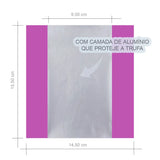 Embalagem P/ Trufas e Bombons Pink Lisa 14,5x15,5 cm C/100 Unidades Cromus