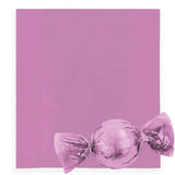Embalagem P/ Trufas e Bombons Rosa Chiclete Liso 14,5x15,5 cm C/100 Unidades Cromus