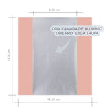 Embalagem P/ Trufas e Bombons Rosê Gold Liso 14,5x15,5 cm C/100 Unidades Cromus