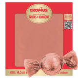 Embalagem P/ Trufas e Bombons Rosê Gold Liso 14,5x15,5 cm C/100 Unidades Cromus