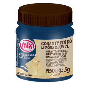 CORANTE EM PÓ LIPOSSOLUVEL PARA CHOCOLATE MIX 5g - AZUL MARINHO