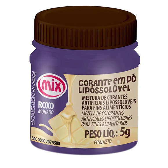 CORANTE EM PÓ LIPOSSOLUVEL PARA CHOCOLATE MIX 5g - ROXO