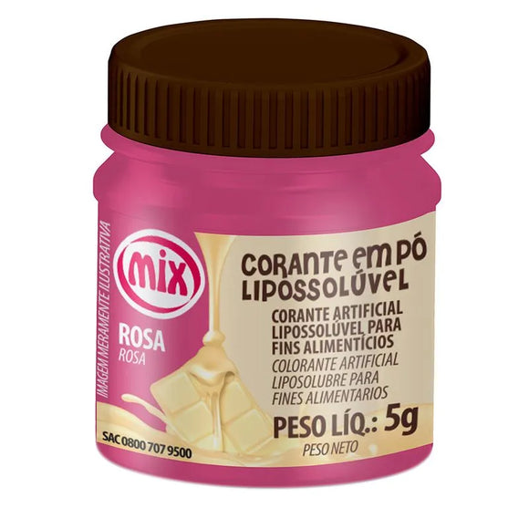 CORANTE EM PÓ LIPOSSOLUVEL PARA CHOCOLATE MIX 5g - ROSA