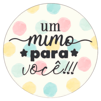 Etiqueta Um Mimo Para Você C/60 - Hiper Embalagens