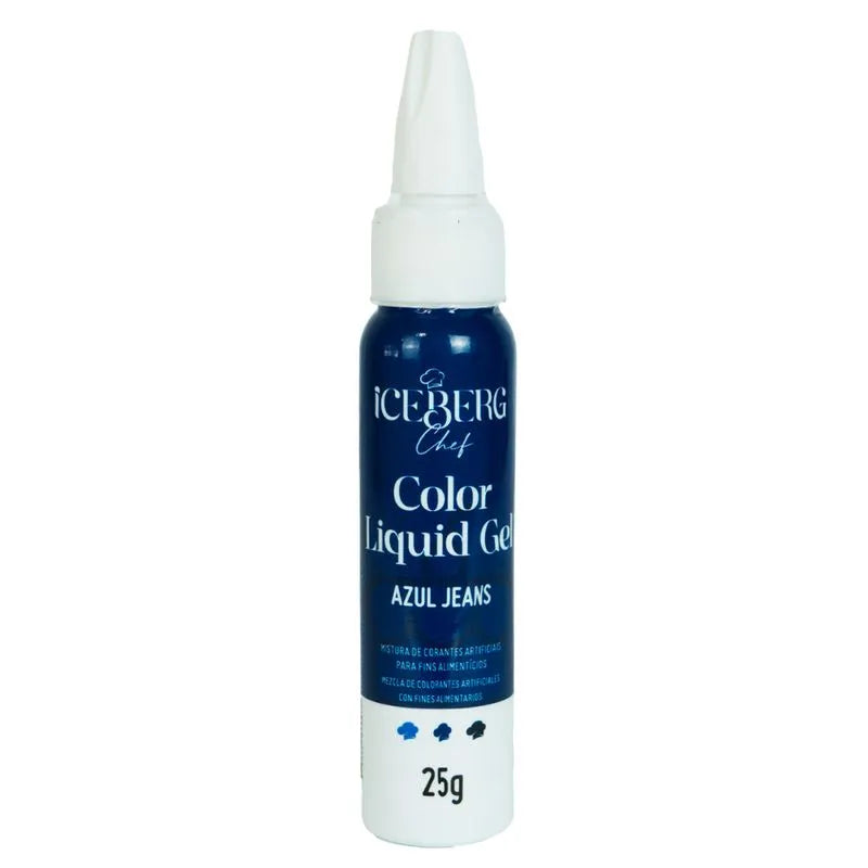 Corante Liquid Gel Color 25g Iceberg - Azul Jeans
