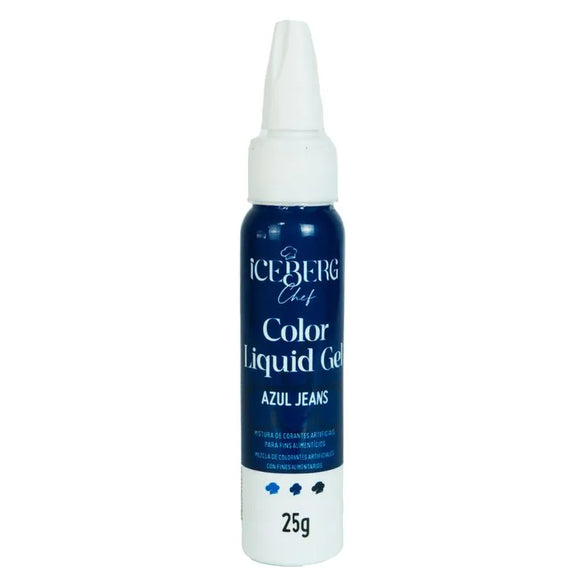 Corante Liquid Gel Azul Jeans 25g ICEBERG