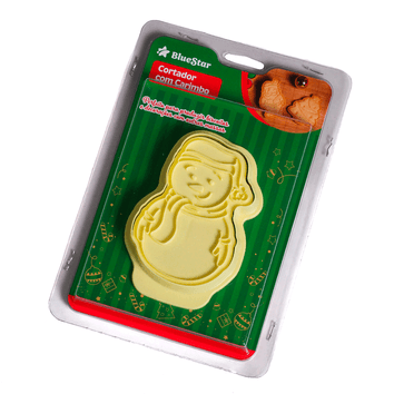 Cortador Com Carimbo Boneco De Neve - Bluestar