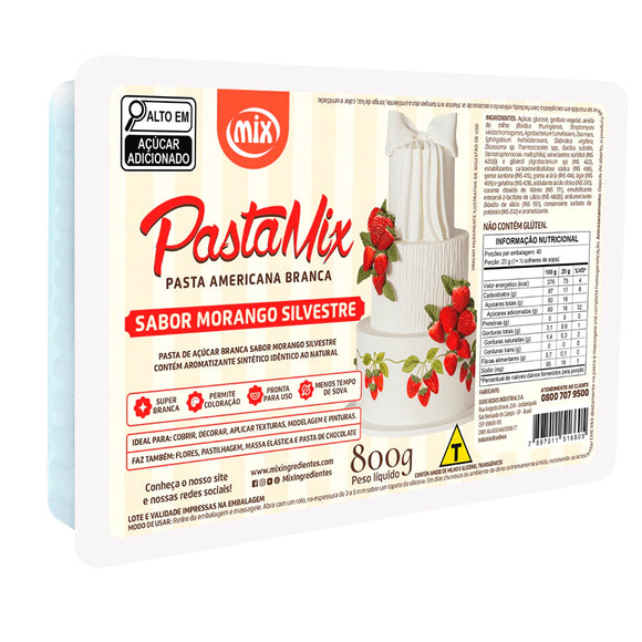Pasta Americana Morango Silvestre 800g - MIX