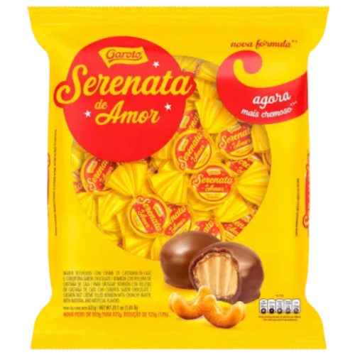 Pacote de bombom com 825kg - Serenata Do Amor