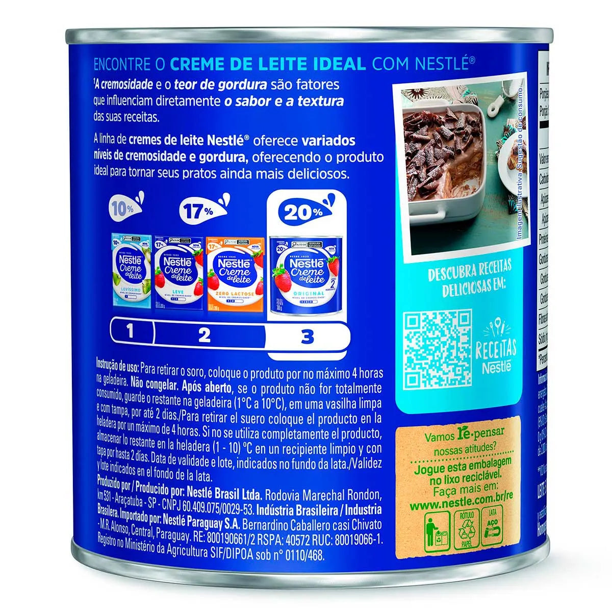 Creme De Leite (25%) 300g -  Nestlé