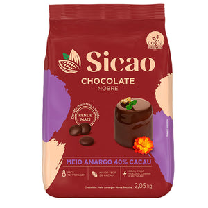 Chocolate Nobre  gotas Sicao meio amargo 2,05kg