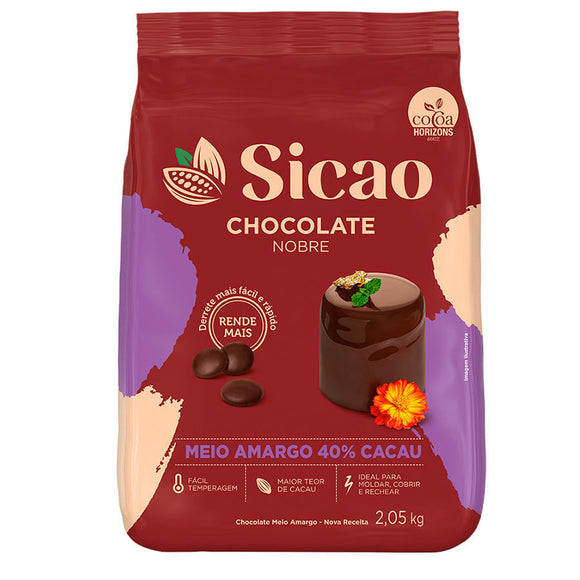 Chocolate Nobre  gotas Sicao meio amargo 2,05kg