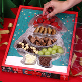 Caixa com Petisqueira Papai Noel Cod:5310