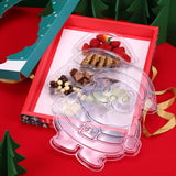 Caixa com Petisqueira Papai Noel Cod:5310