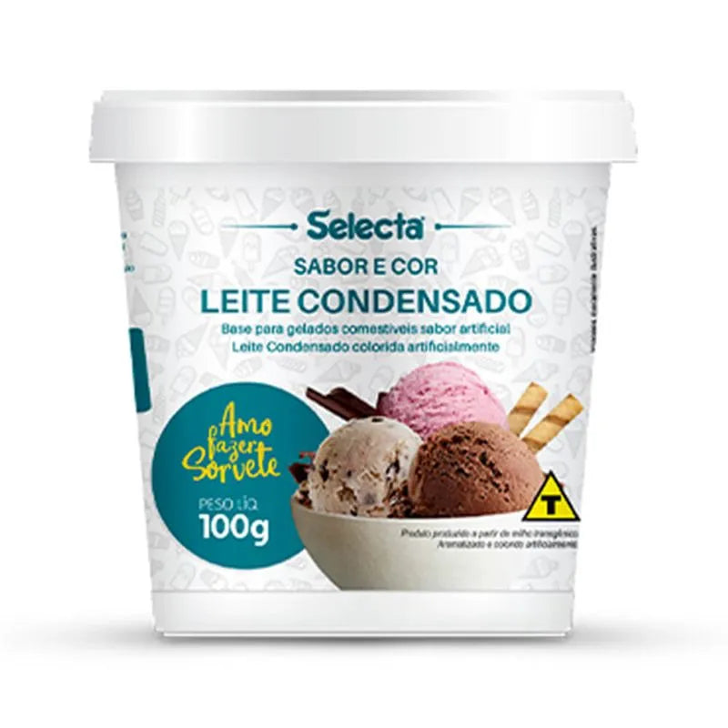 Sabores Para Base De Sorvete Duas Rodas 100G - Leite  condensado