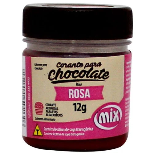 Corante P/ Chocolate em gel 12g Mix - Rosa
