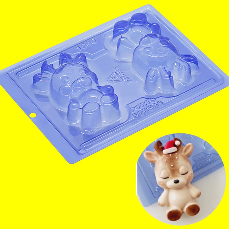 Forma De Silicone Cervo Cod:1000 - Porto Formas