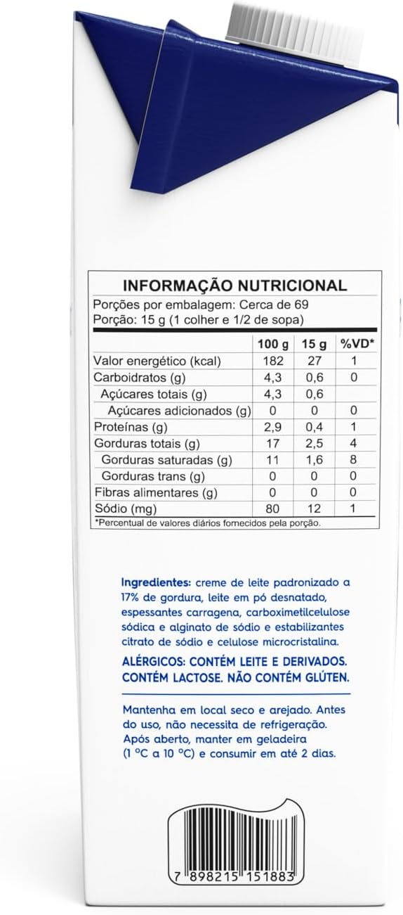Creme de Leite 1L -  Piracanjuba