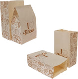 Saco de Papel Kraft unidade Tamanho G 24 x 15,5 x 31 cm - I LOVE DOCES