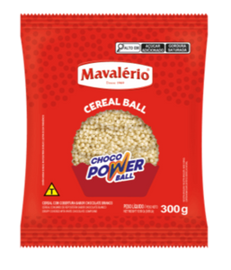 Cereal Micro Ball 300g Chocolate Branco - Mavalério
