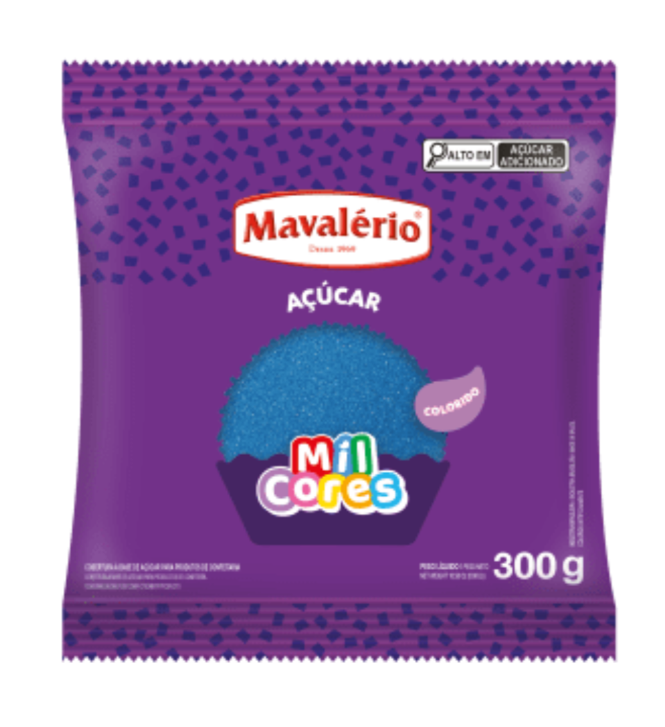 Açúcar Azul 300g -  Mavalério