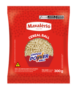 Cereal Mini Ball  Chocolate Branco 300g - Mavalério