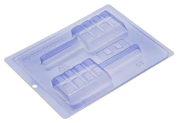 Forma De Silicone Tablete No Palito Cod:65 - Porto Formas