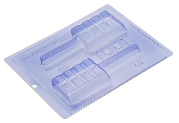 Forma De Silicone Tablete No Palito Cod:65 - Porto Formas