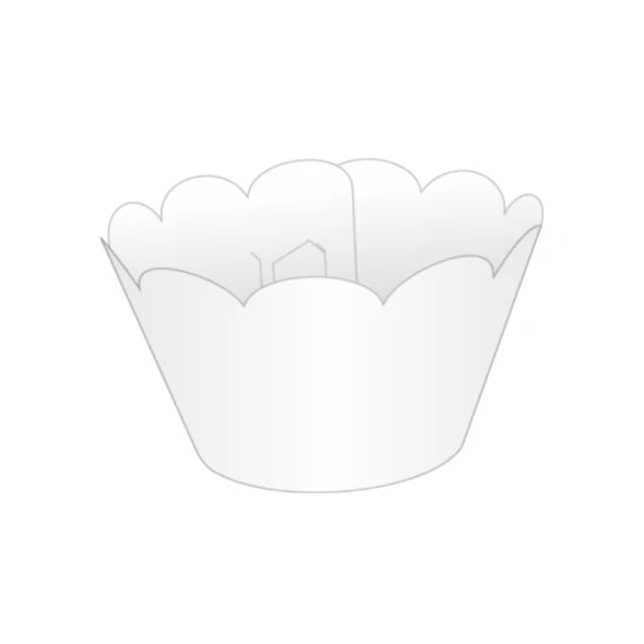 Saia para cupcake grande C/12 NC TOYS - Branca