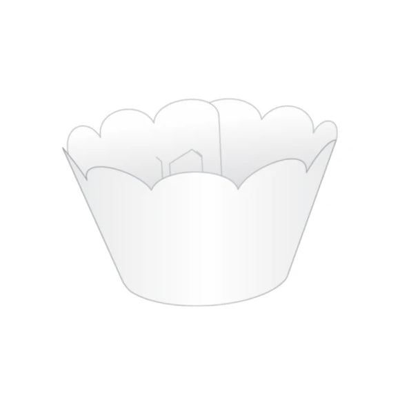 Saia para cupcake grande C/12 NC TOYS - Branca