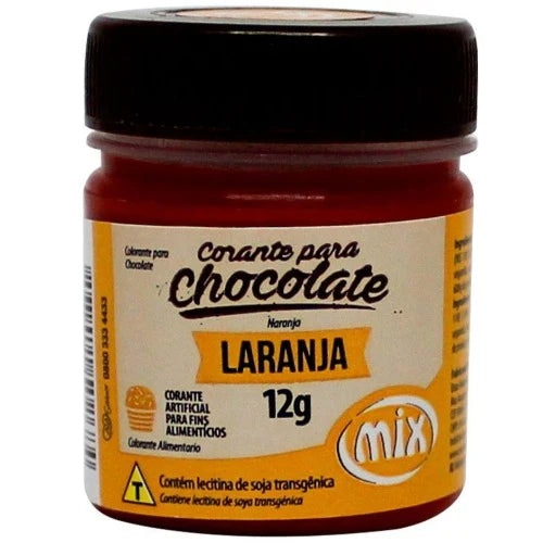 Corante P/ Chocolate em gel 12g Mix - Laranja