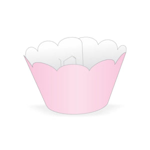 Saia para Cupcakes Grande Rosa c/12 - NC Toys