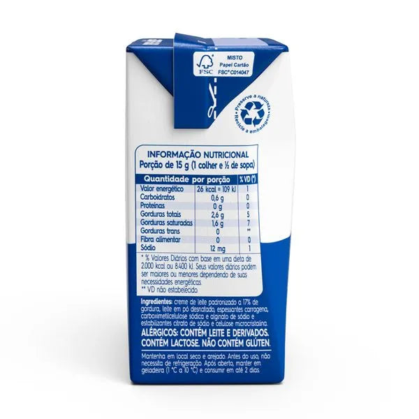 creme de leite 200g - Piracanjuba