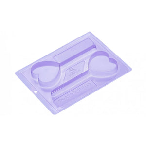 FORMA DE SILICONE CORACAO NO PALITO PORTO FORMAS UNID