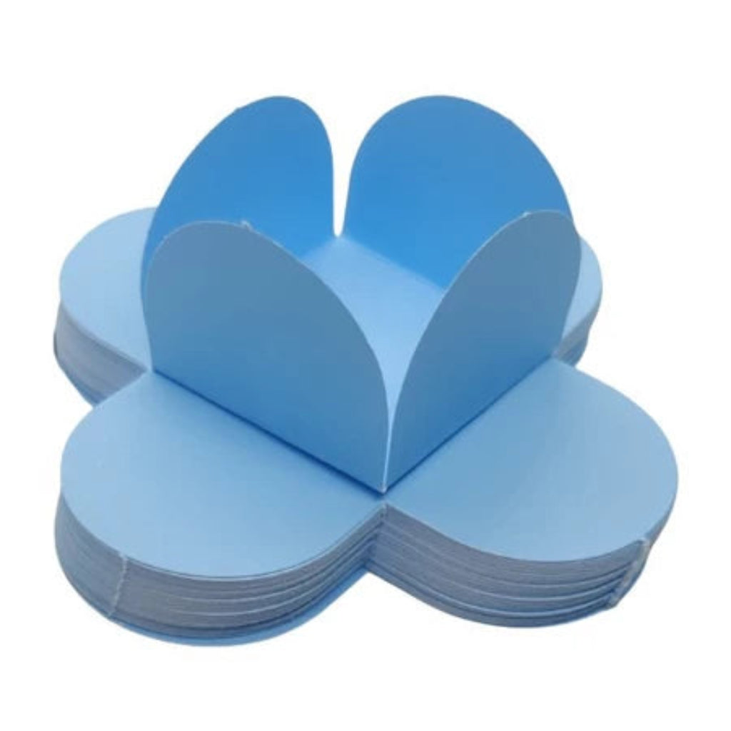 Forminha 4 Pétalas Média Nctoys C/50 (média) - AZUL CLARO